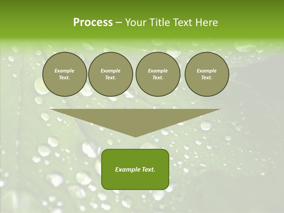 Clear Plant Bubble PowerPoint Template