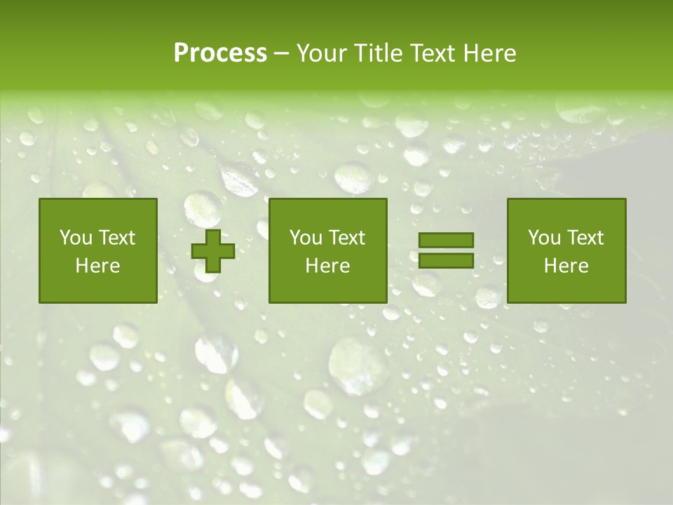 Clear Plant Bubble PowerPoint Template