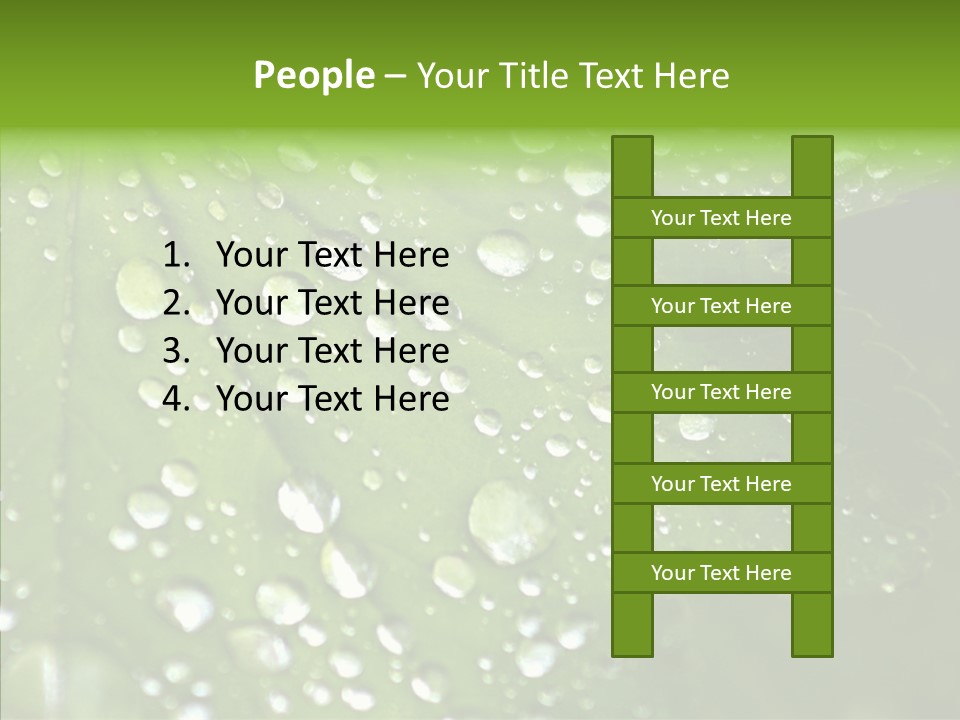 Clear Plant Bubble PowerPoint Template