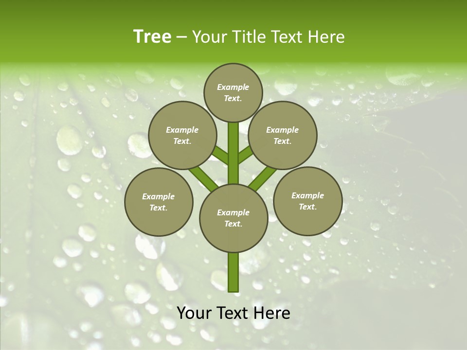 Clear Plant Bubble PowerPoint Template