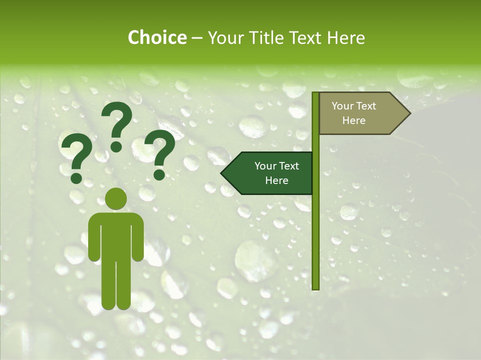 Clear Plant Bubble PowerPoint Template