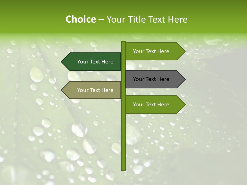 Clear Plant Bubble PowerPoint Template