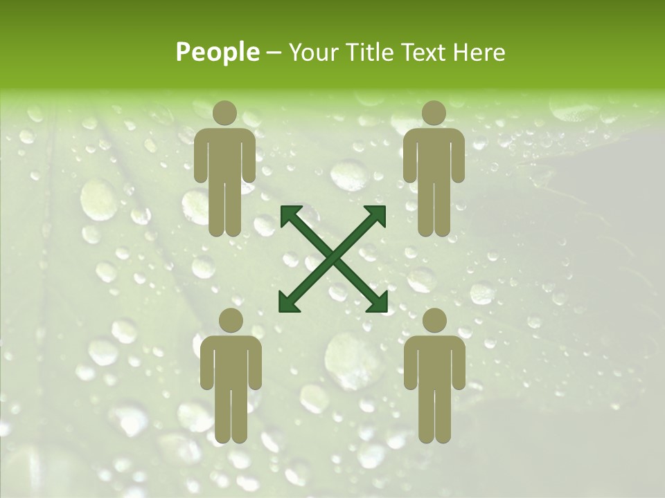 Clear Plant Bubble PowerPoint Template