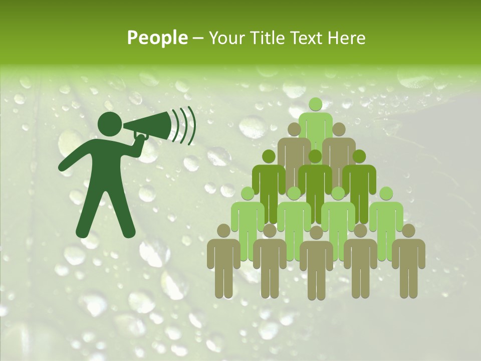 Clear Plant Bubble PowerPoint Template