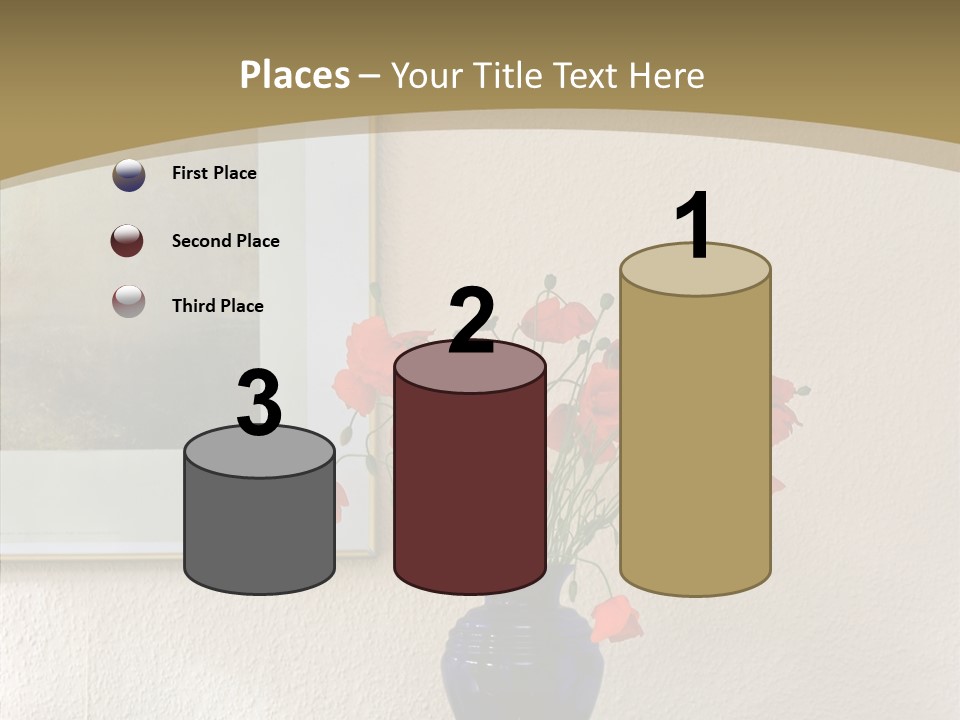 Black Flourish Indoor PowerPoint Template