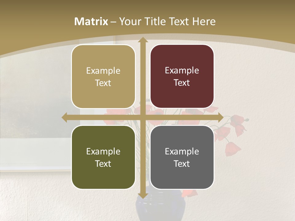 Black Flourish Indoor PowerPoint Template