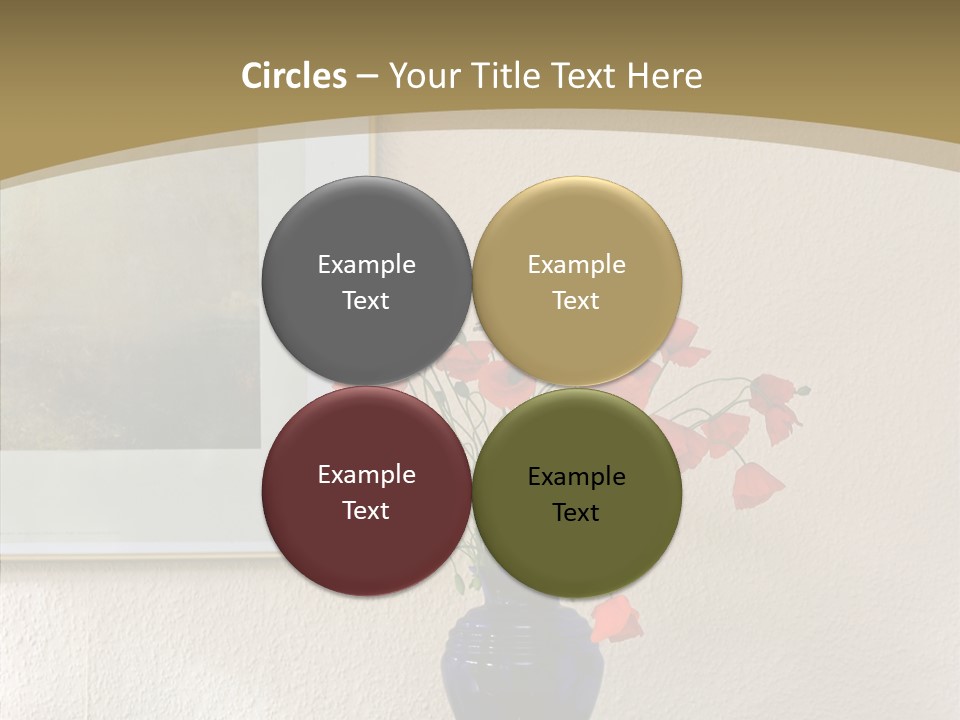 Black Flourish Indoor PowerPoint Template