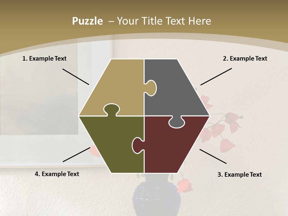 Black Flourish Indoor PowerPoint Template