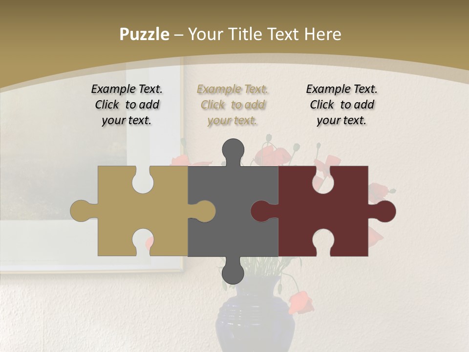 Black Flourish Indoor PowerPoint Template