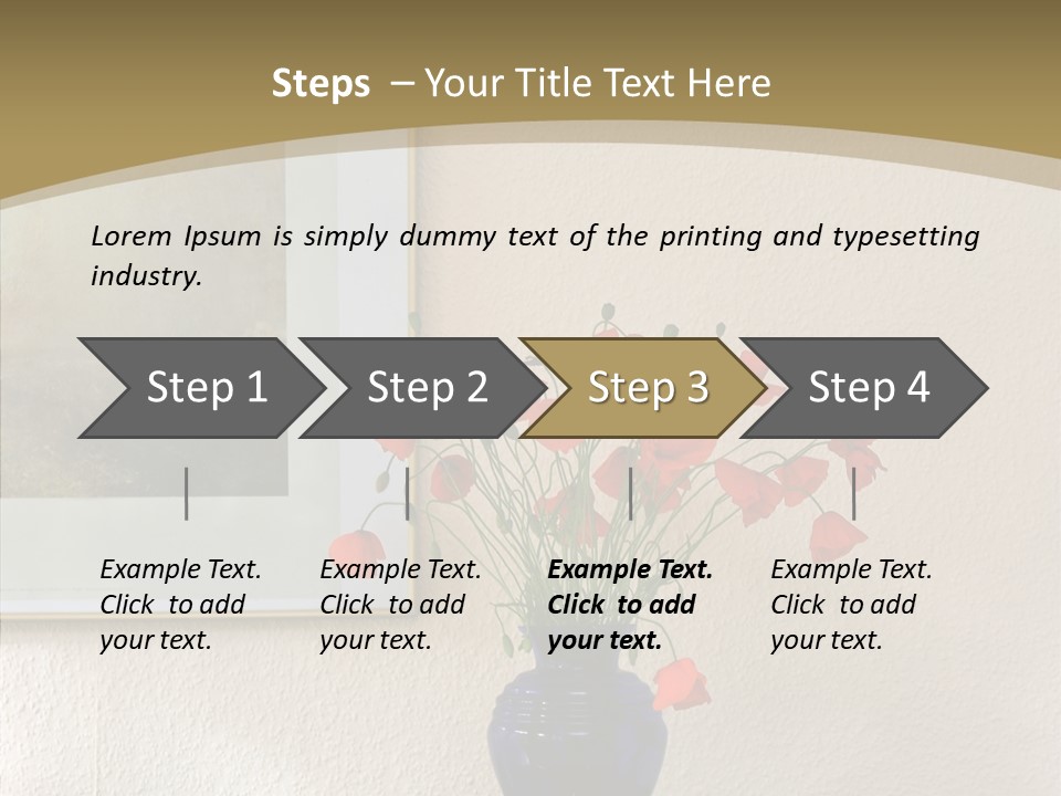 Black Flourish Indoor PowerPoint Template