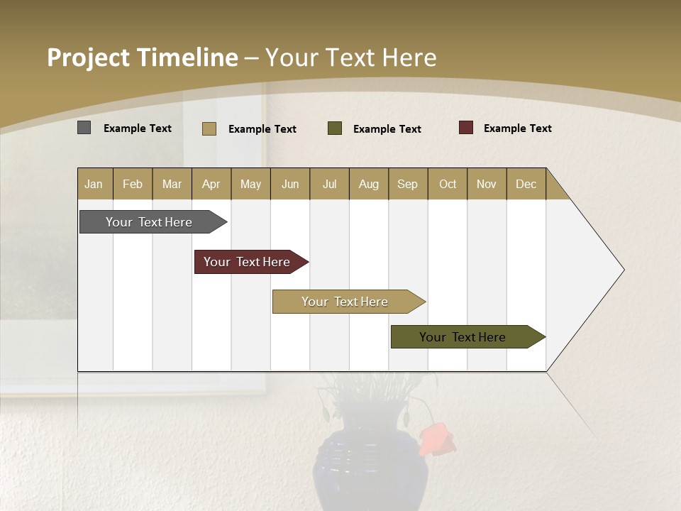 Black Flourish Indoor PowerPoint Template