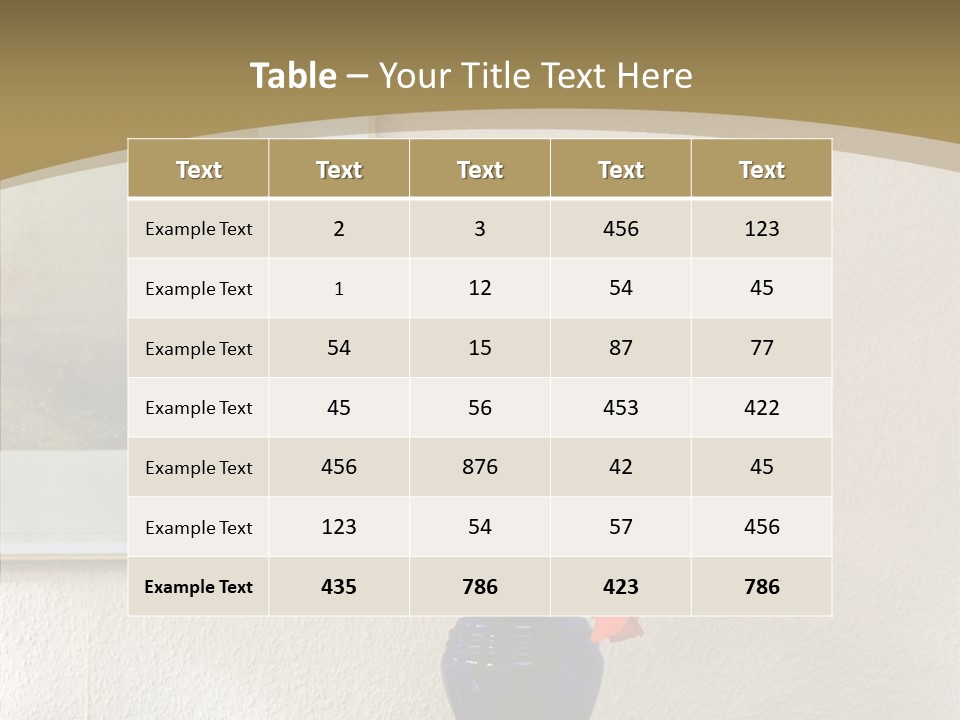 Black Flourish Indoor PowerPoint Template