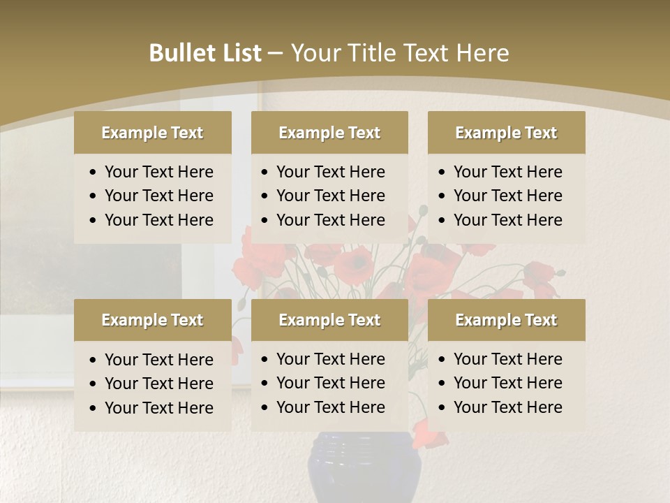 Black Flourish Indoor PowerPoint Template