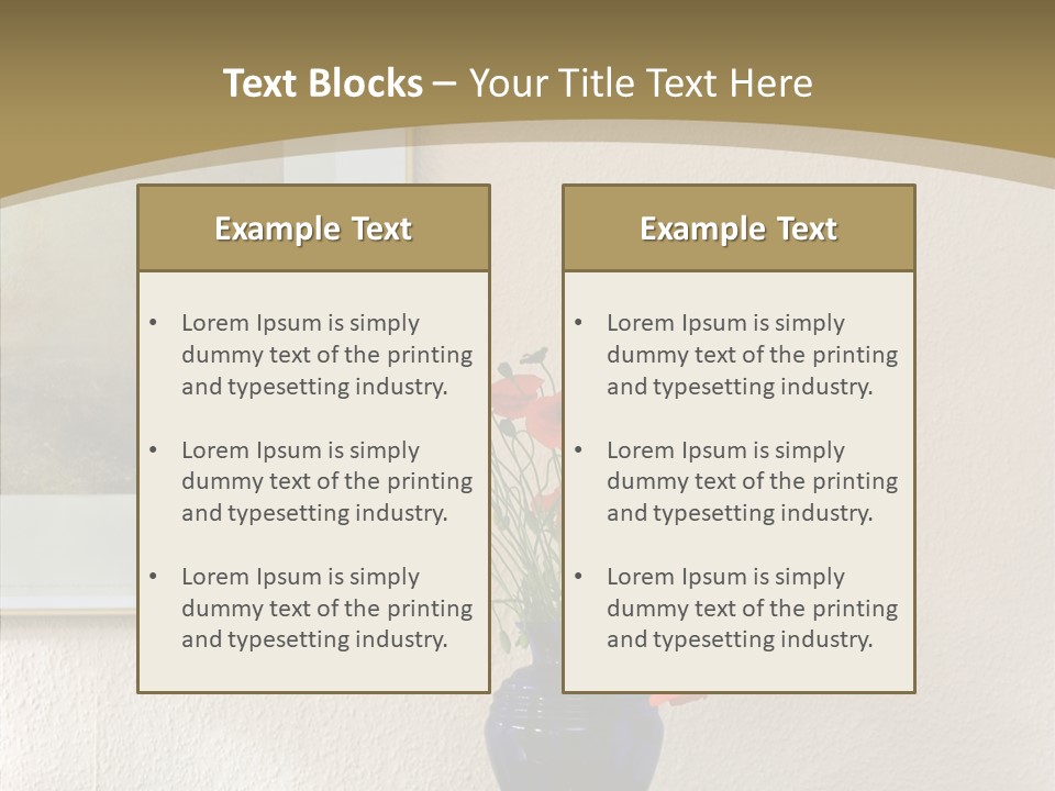 Black Flourish Indoor PowerPoint Template