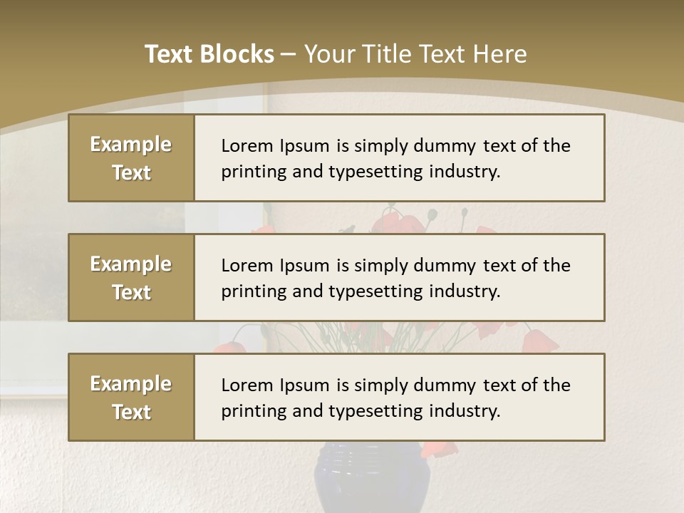 Black Flourish Indoor PowerPoint Template