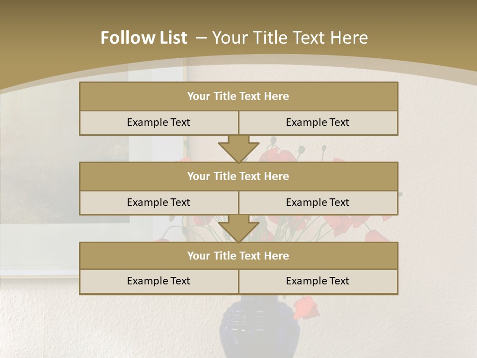 Black Flourish Indoor PowerPoint Template