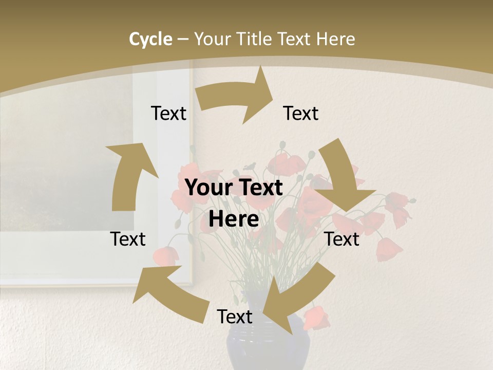 Black Flourish Indoor PowerPoint Template