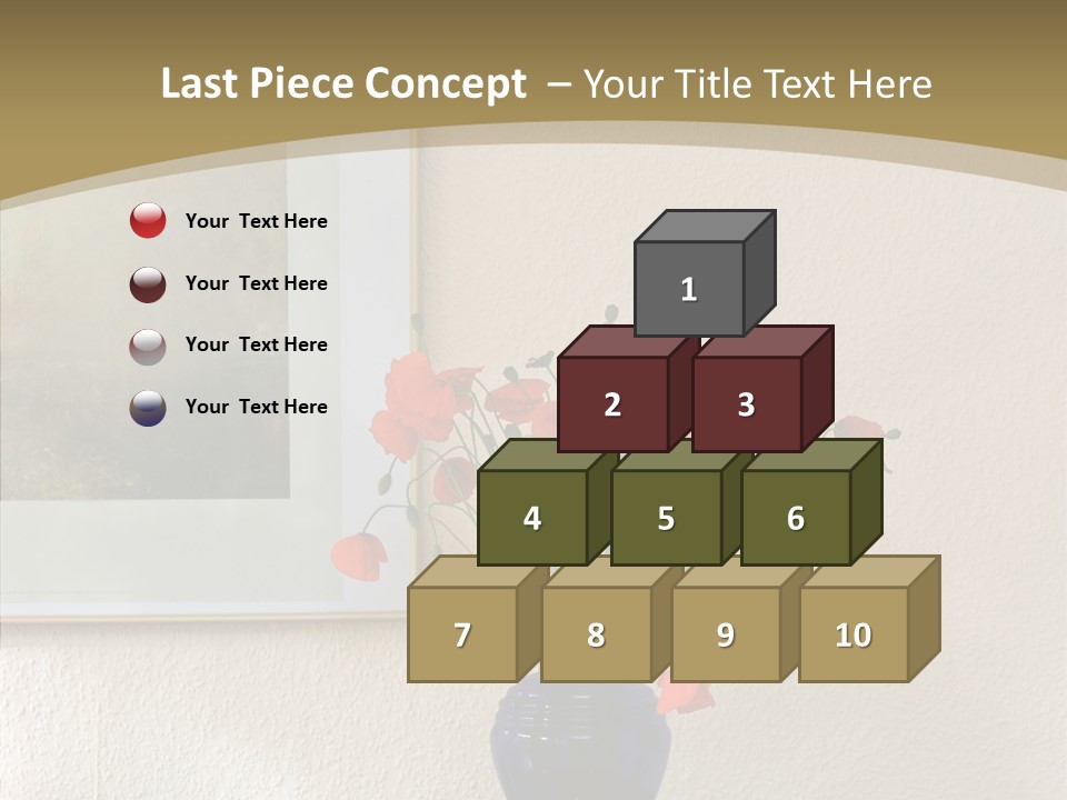 Black Flourish Indoor PowerPoint Template