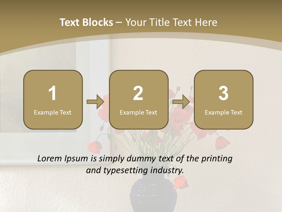 Black Flourish Indoor PowerPoint Template