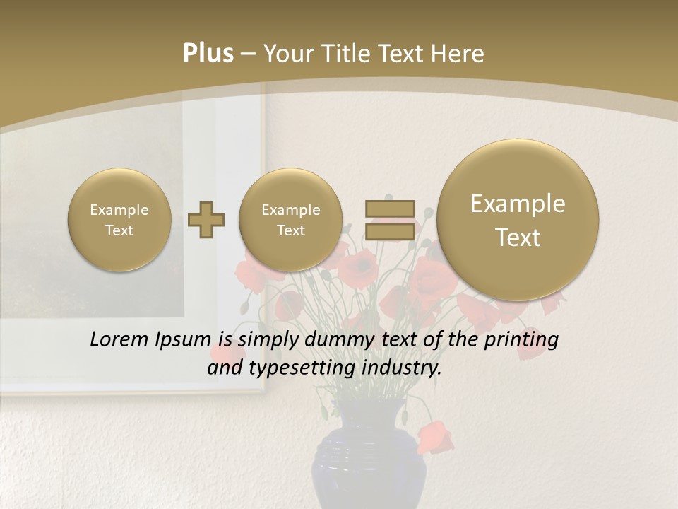 Black Flourish Indoor PowerPoint Template