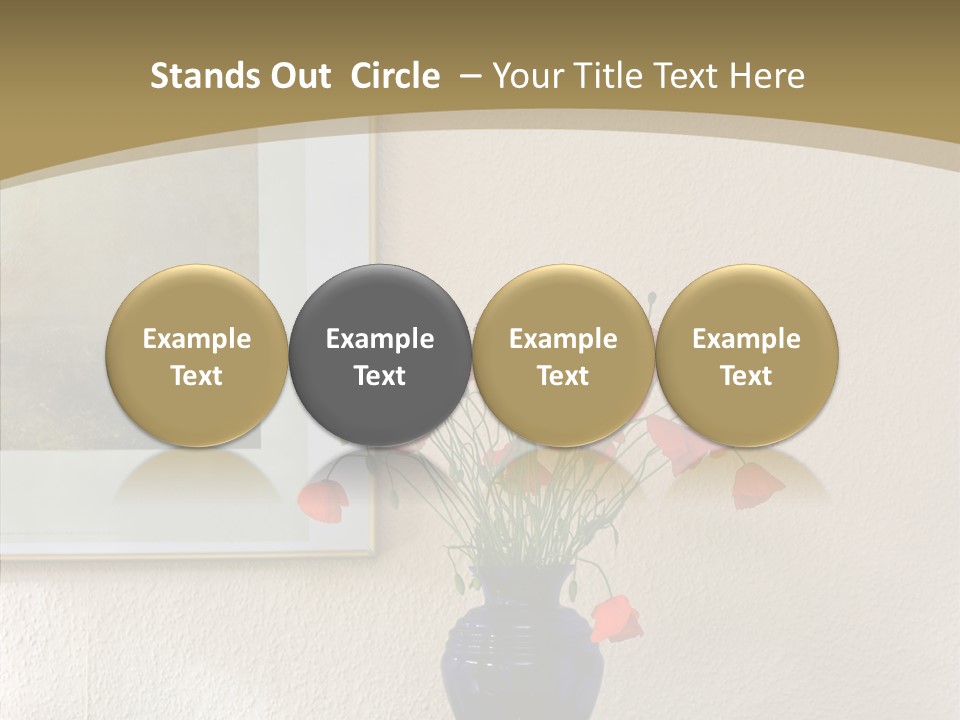 Black Flourish Indoor PowerPoint Template