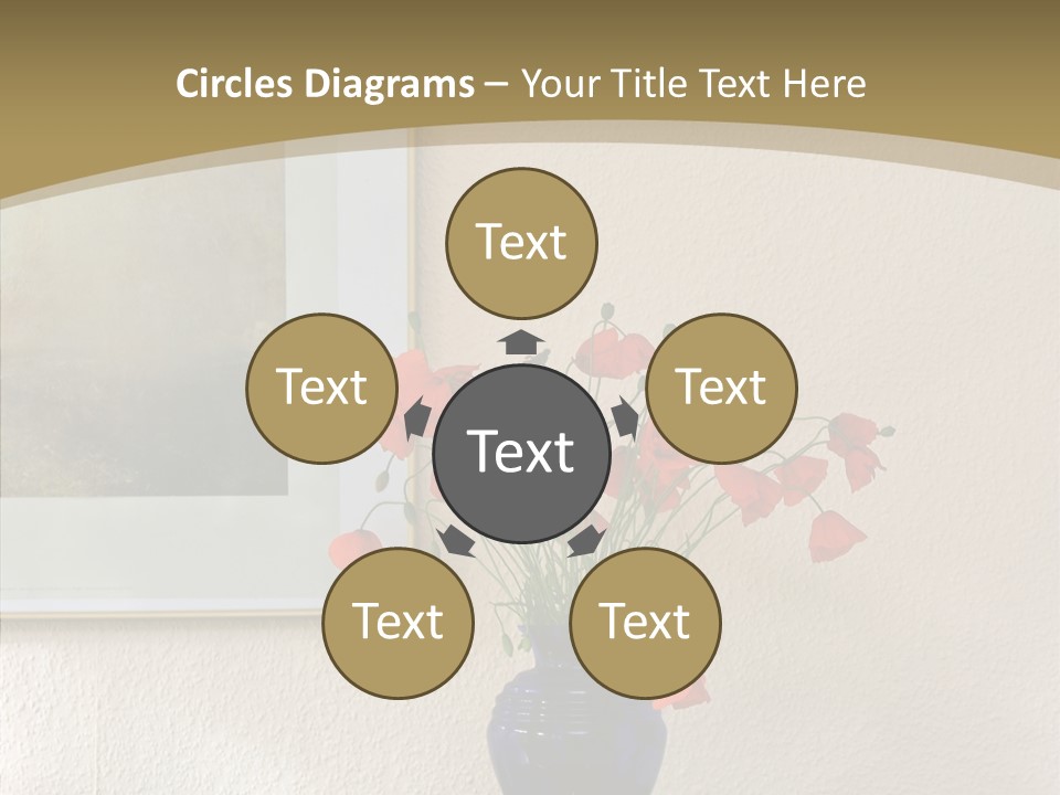 Black Flourish Indoor PowerPoint Template