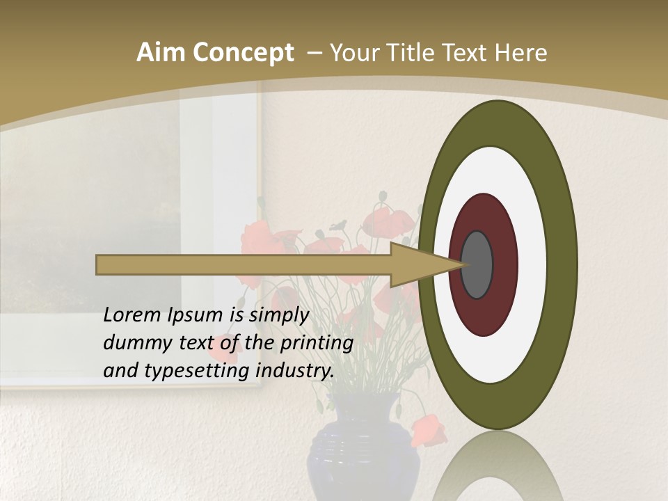 Black Flourish Indoor PowerPoint Template