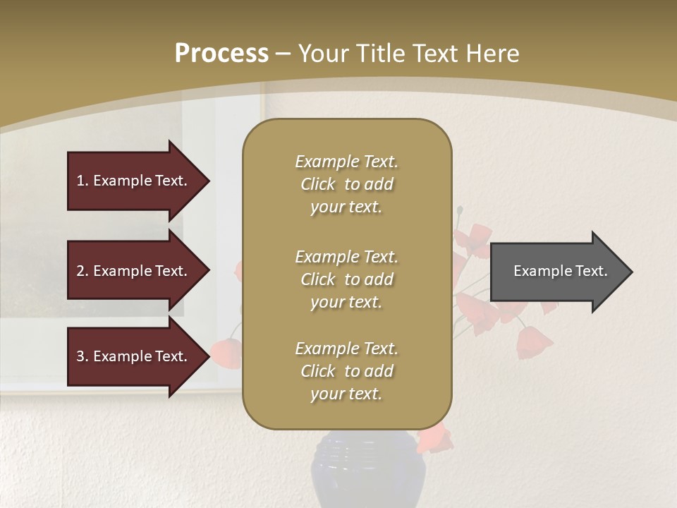 Black Flourish Indoor PowerPoint Template