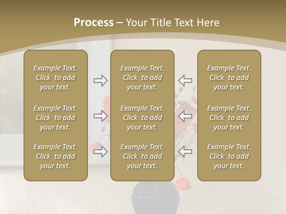 Black Flourish Indoor PowerPoint Template