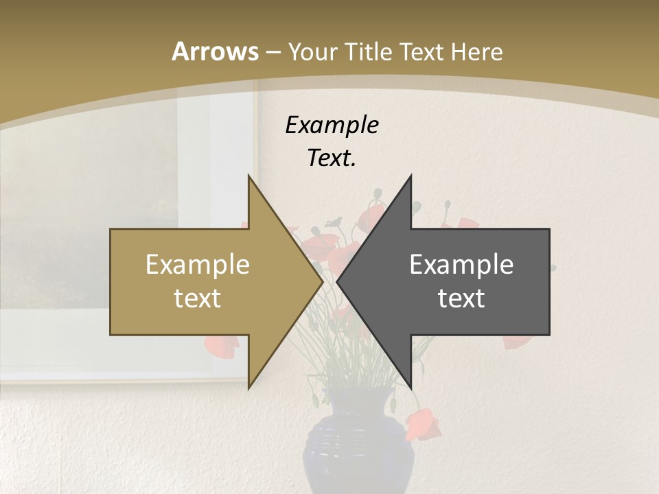 Black Flourish Indoor PowerPoint Template