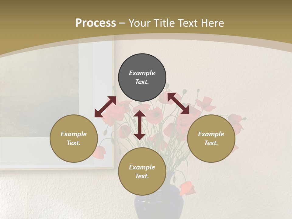 Black Flourish Indoor PowerPoint Template