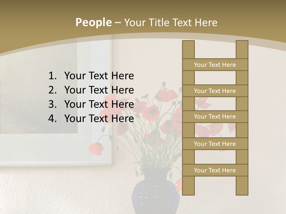Black Flourish Indoor PowerPoint Template