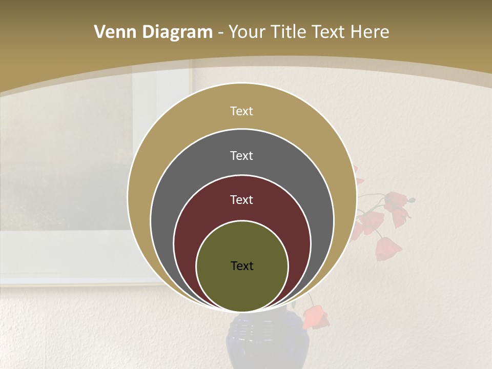 Black Flourish Indoor PowerPoint Template