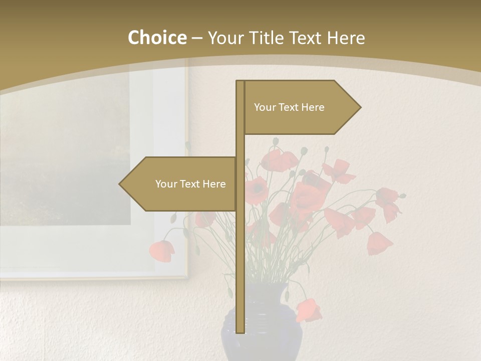 Black Flourish Indoor PowerPoint Template