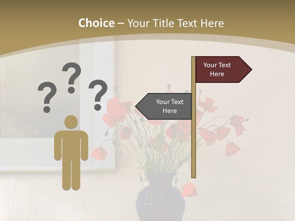 Black Flourish Indoor PowerPoint Template