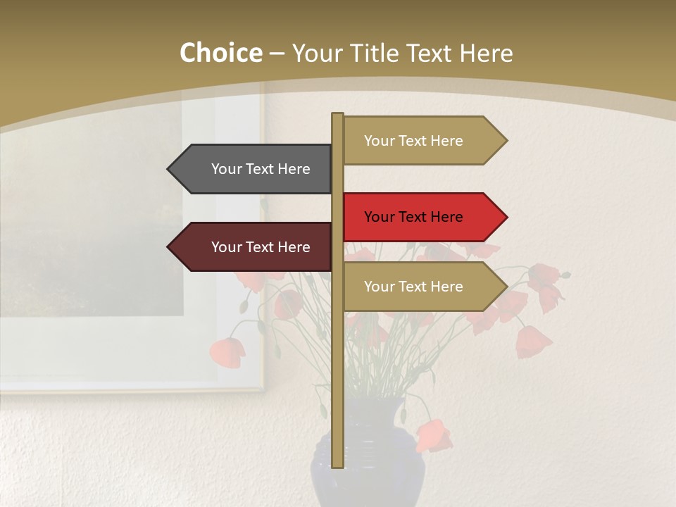 Black Flourish Indoor PowerPoint Template