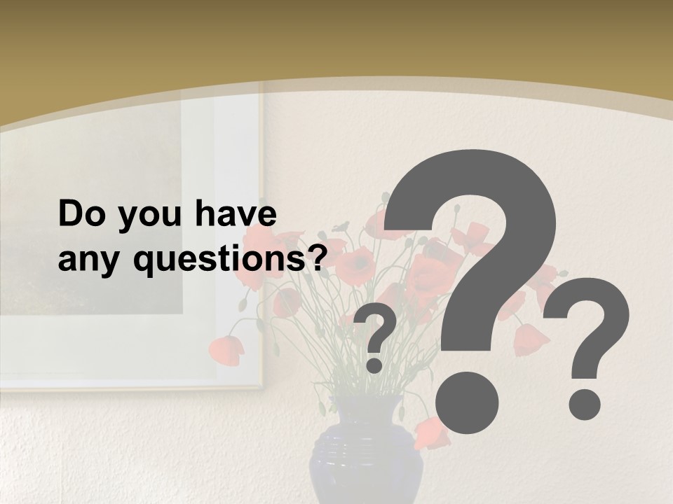 Black Flourish Indoor PowerPoint Template