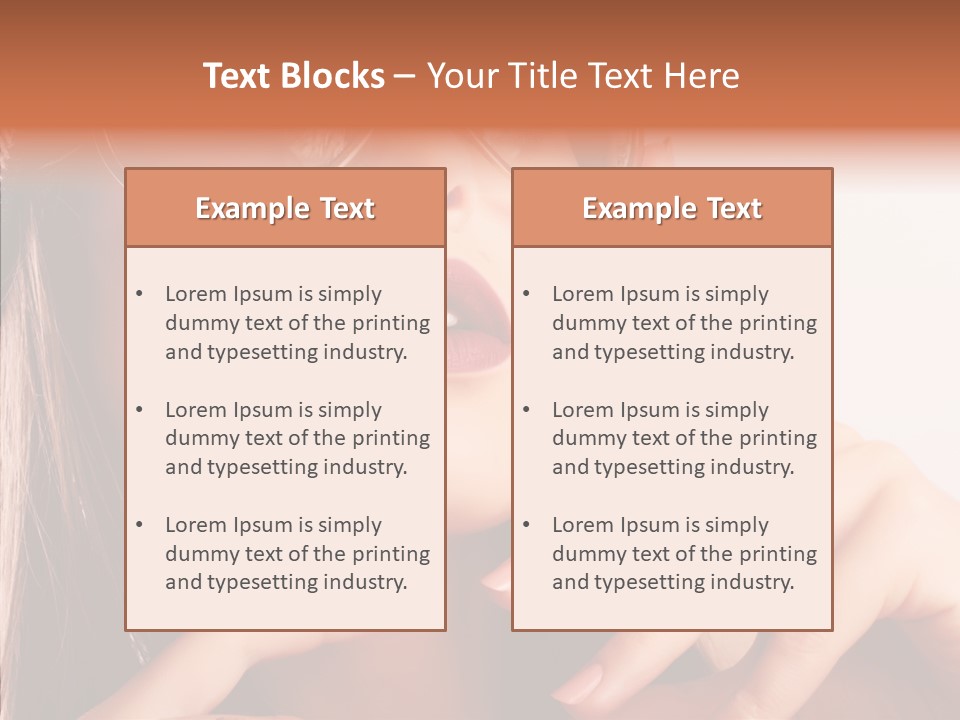 Cute Makeup Background PowerPoint Template