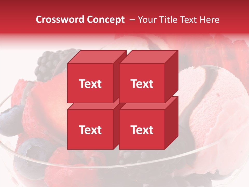 Frozen Dessert Sweet PowerPoint Template