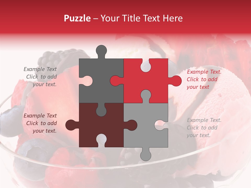 Frozen Dessert Sweet PowerPoint Template