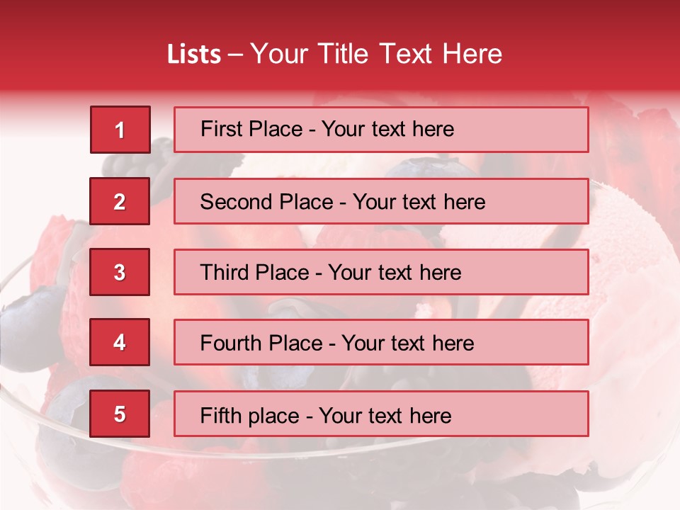 Frozen Dessert Sweet PowerPoint Template