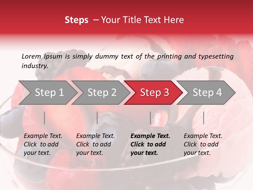 Frozen Dessert Sweet PowerPoint Template