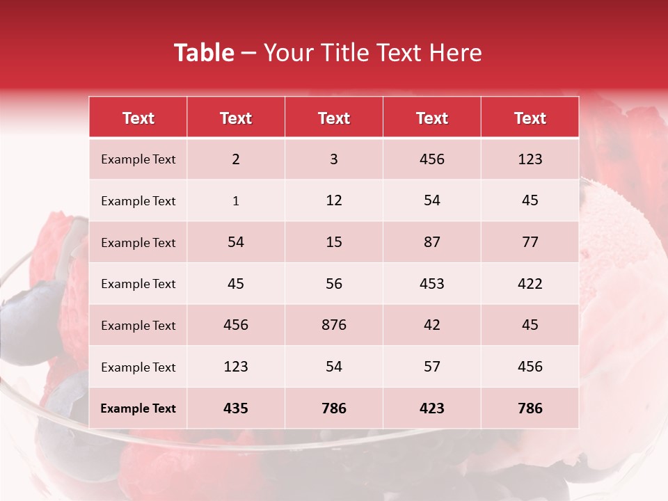 Frozen Dessert Sweet PowerPoint Template