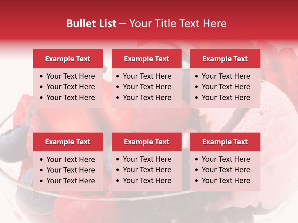 Frozen Dessert Sweet PowerPoint Template