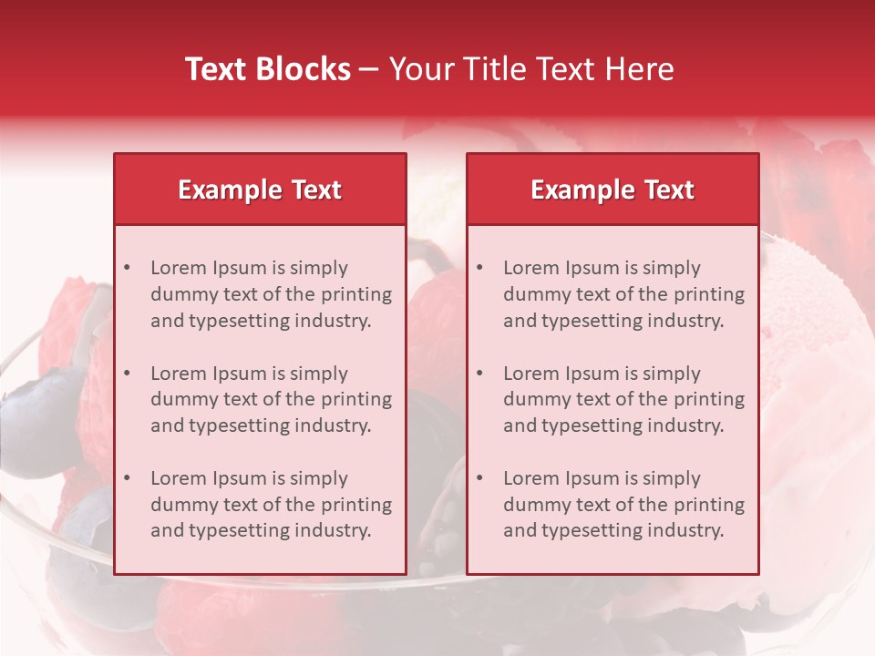 Frozen Dessert Sweet PowerPoint Template