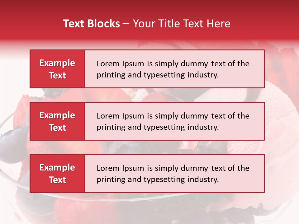 Frozen Dessert Sweet PowerPoint Template