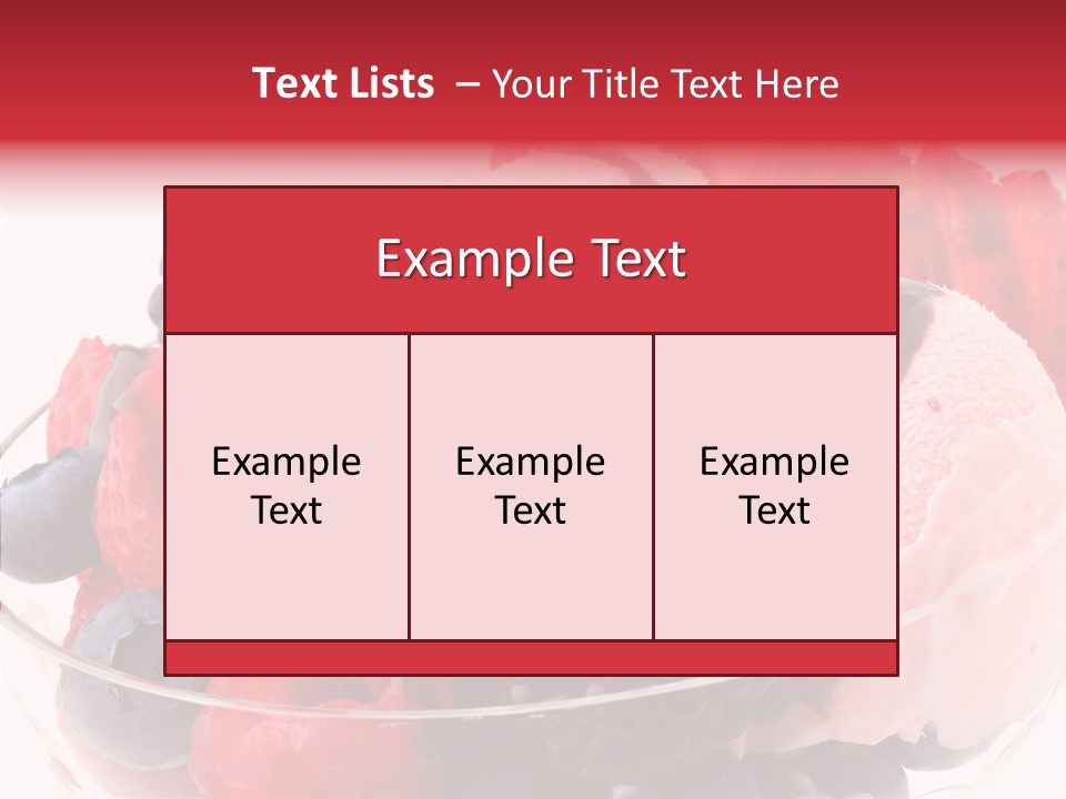 Frozen Dessert Sweet PowerPoint Template
