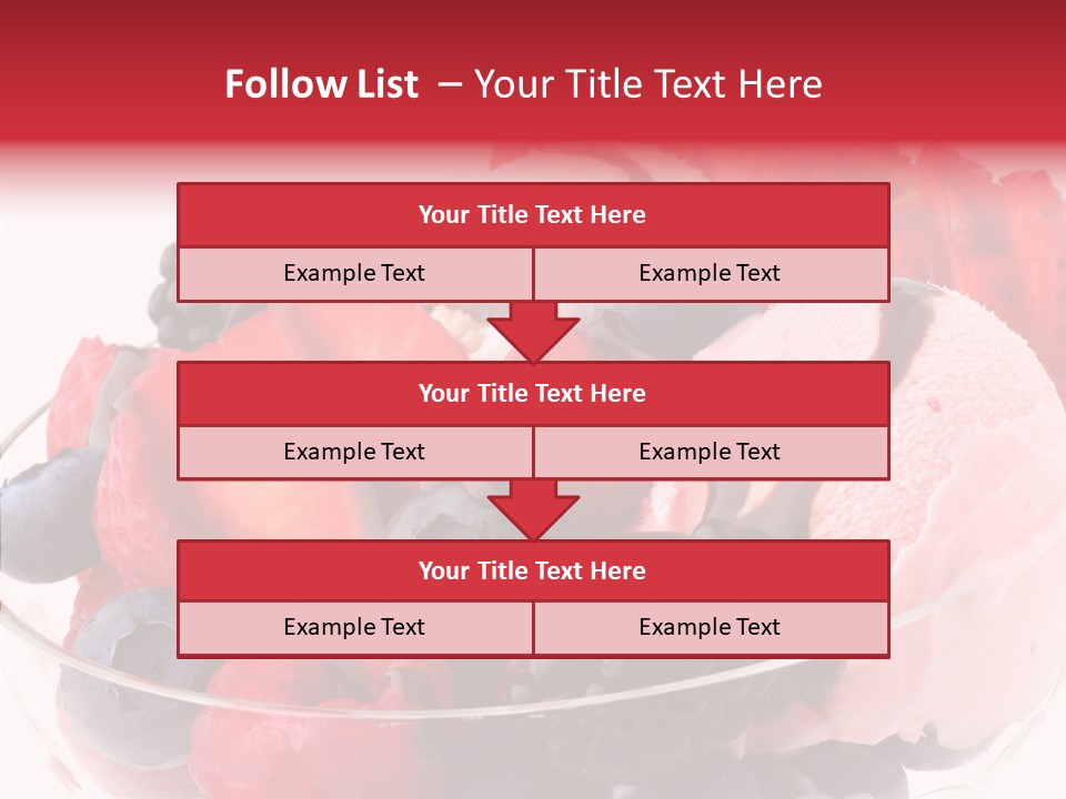 Frozen Dessert Sweet PowerPoint Template