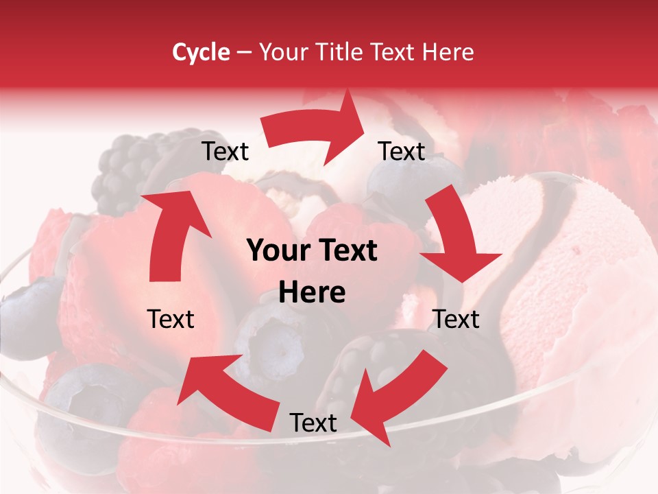 Frozen Dessert Sweet PowerPoint Template