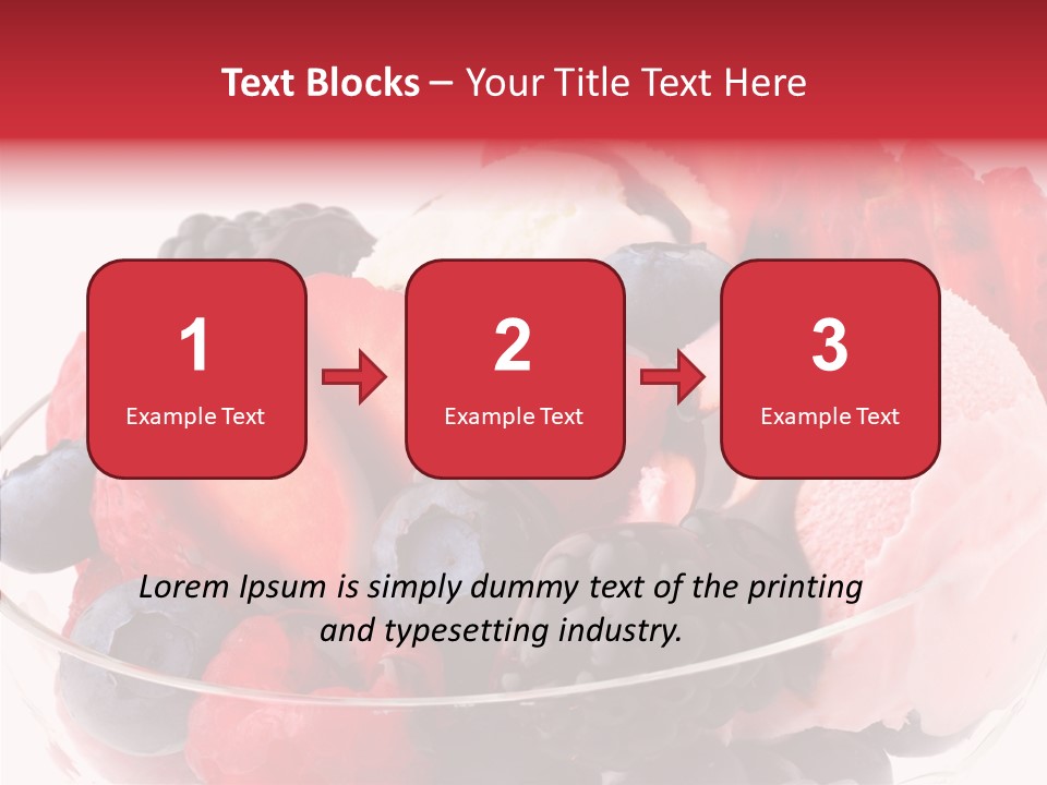 Frozen Dessert Sweet PowerPoint Template